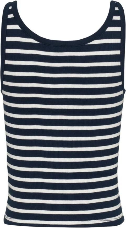Tommy Jeans Gestreepte mouwloze knoop-tanktop Multicolor Dames