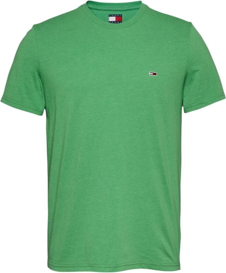 Tommy Jeans Groene Casual T-shirt voor Mannen Green Heren - Foto 2