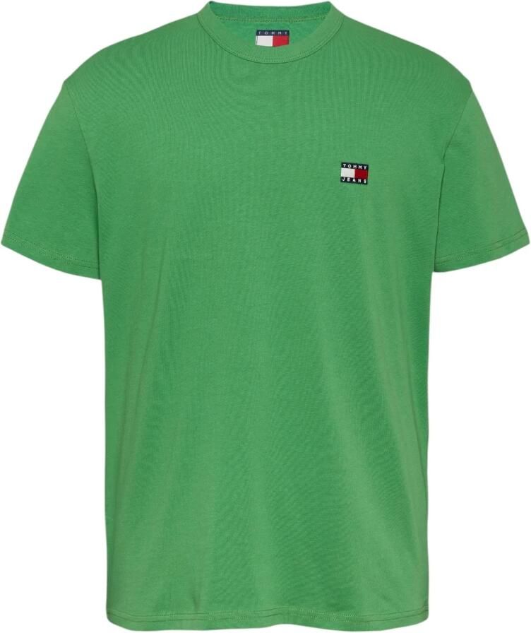Tommy Jeans Groene Katoenen Ronde Hals T-Shirt Green Heren - Foto 2