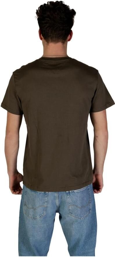 Tommy Jeans Groene Katoenen T-shirt met korte mouwen Green Heren