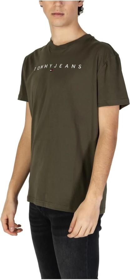 Tommy Jeans Groen Katoenen T-shirt Lente Zomer Collectie Green Heren