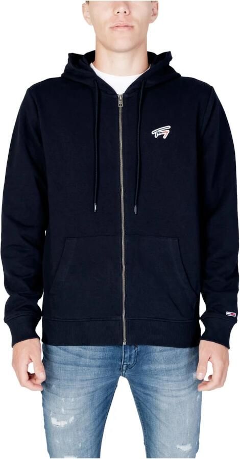 Tommy Jeans Katoen Polyester Heren Hoodie Herfst Winter Collectie Blue Heren - Foto 4