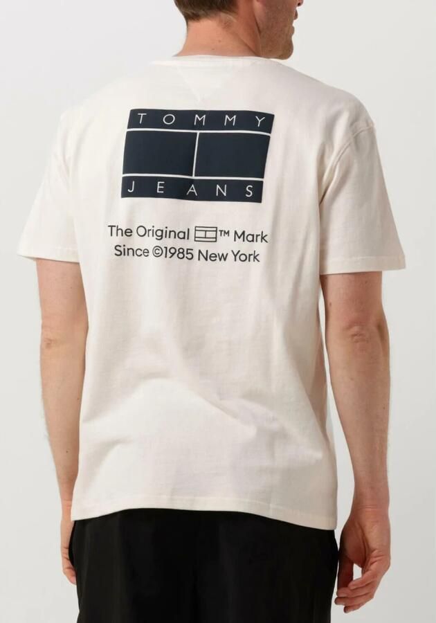 TOMMY JEANS Heren Polo's & T-shirts Tjm Reg Essential Cb Flag Tee Gebroken Wit - Foto 2