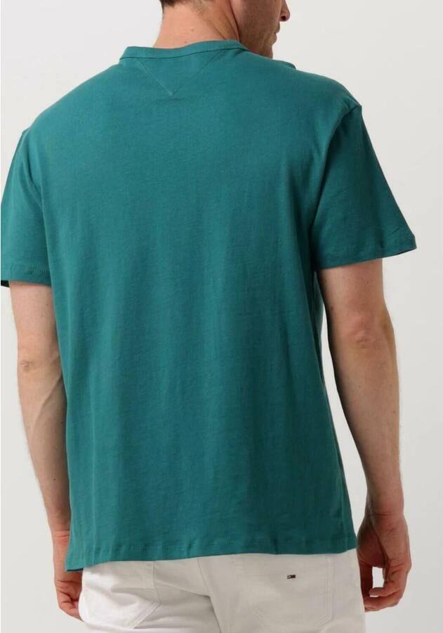 Tommy Jeans Groene Petrolio Reg Badge Tee Text T-shirt Green Heren - Foto 2