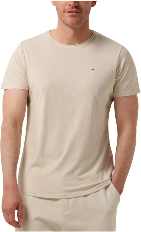 TOMMY JEANS Heren Polo's & T-shirts Tjm Slim Jaspe C Neck Beige - Foto 4