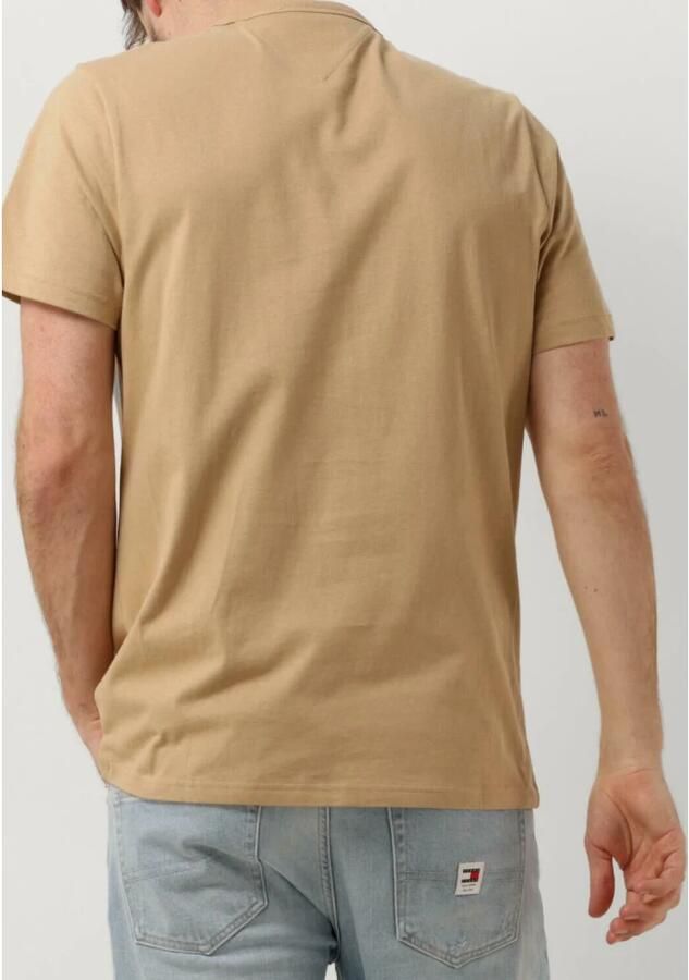 TOMMY JEANS Heren Polo's & T-shirts Tjm Slim Rib Detail Tee Beige - Foto 2
