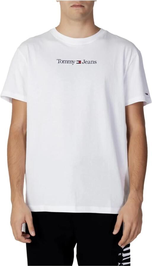 TOMMY JEANS T-shirt TJM CLASSIC LINEAR LOGO TEE met geborduurd logo - Foto 7