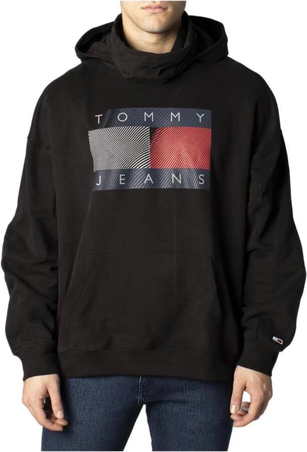 Tommy Jeans Heren Zwart Print Sweatshirt Black Heren