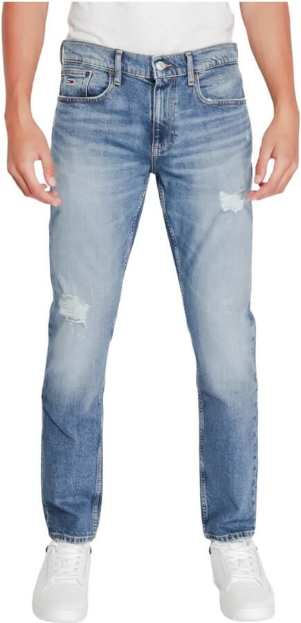 Tommy Hilfiger Blauwe Rits Knoop Jeans Herfst Winter Blue Heren - Foto 6