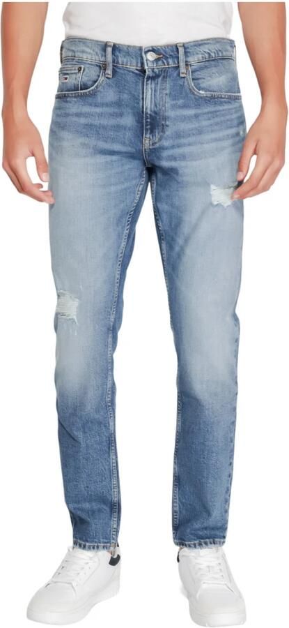 Tommy Hilfiger Blauwe Rits Knoop Jeans Herfst Winter Blue Heren - Foto 3