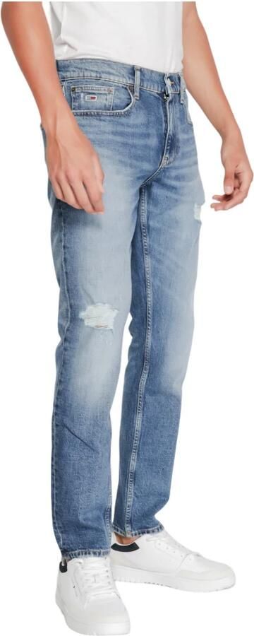 Tommy Hilfiger Blauwe Rits Knoop Jeans Herfst Winter Blue Heren - Foto 5