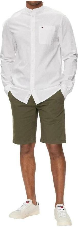 Tommy Hilfiger Groene Heren Shorts Slim Fit Geborduurd Green Heren - Foto 3