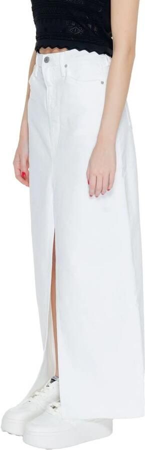 Tommy Jeans Lange Rok Lente Zomer Collectie White Dames - Foto 3