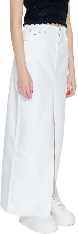 Tommy Jeans Lange Rok Lente Zomer Collectie White Dames - Foto 2