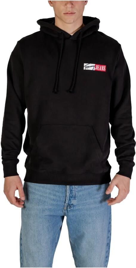 Tommy Jeans Plus Hoodie TJM REG ENTRY GRAPHIC HOODIE EXT in grote maten logoprint kangoeroezak - Foto 9
