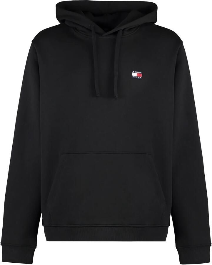 TOMMY JEANS Heren Truien & Vesten Tjm Reg Badge Hoodie Ext Zwart