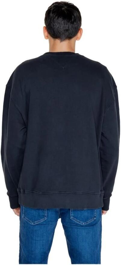 Tommy Hilfiger Zwart Bedrukte Gebreide Trui Lange Mouwen Ronde Hals Black Heren - Foto 2