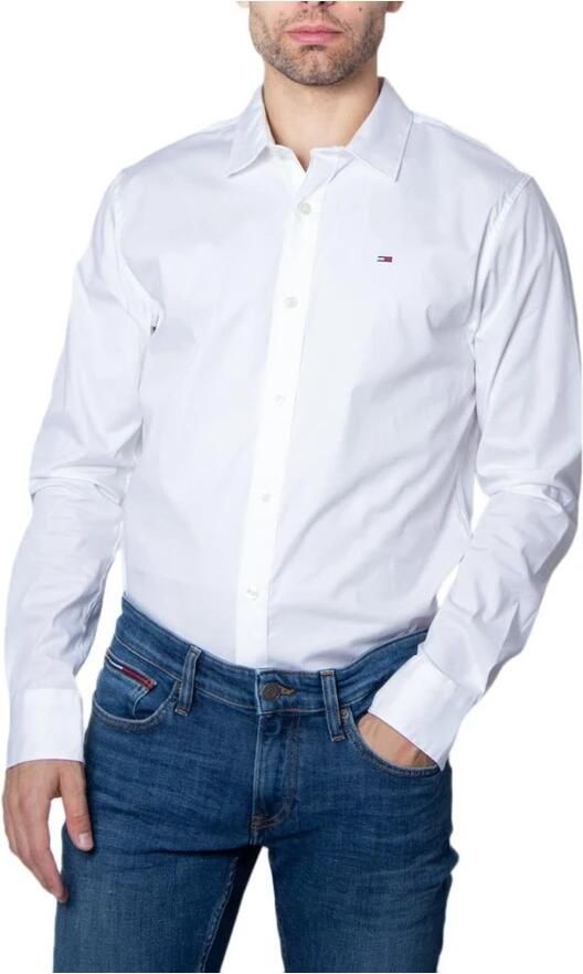 TOMMY JEANS Overhemd met lange mouwen Sabim Stretch Hemd Shirt Stretch shirt premium slim fit met elastaan - Foto 9