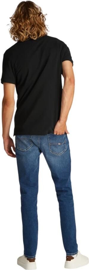 Tommy Jeans Polo Shirt Korte Mouw Flag Slim Polo Shirt Black - Foto 16