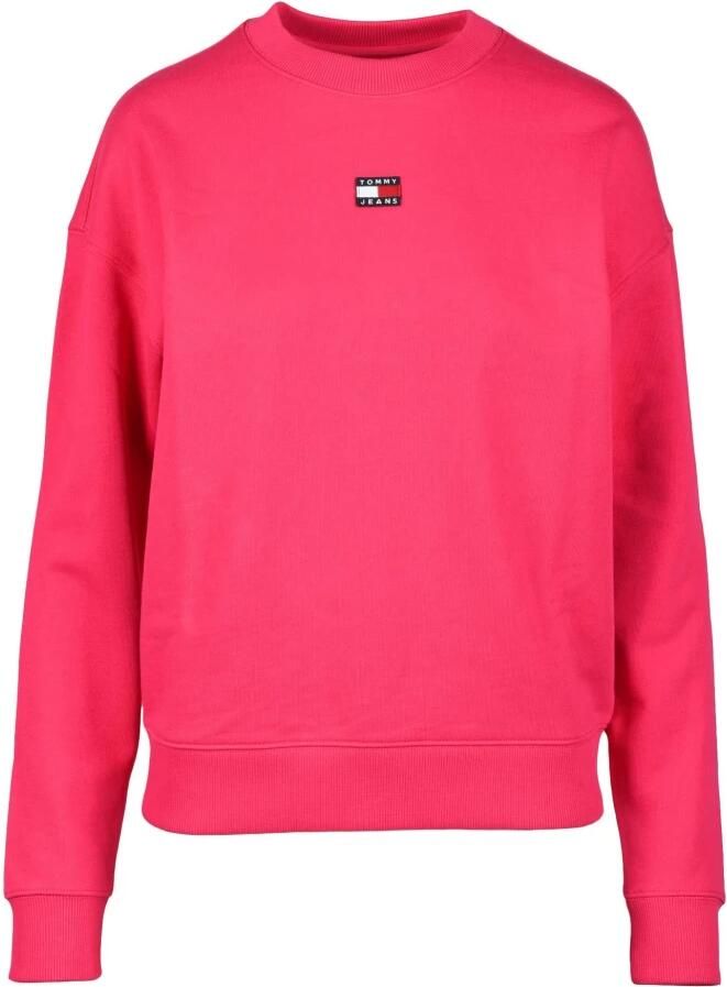 Tommy Hilfiger Geborduurd Vlaglogo Zwarte Sweatshirt Black Dames - Foto 2
