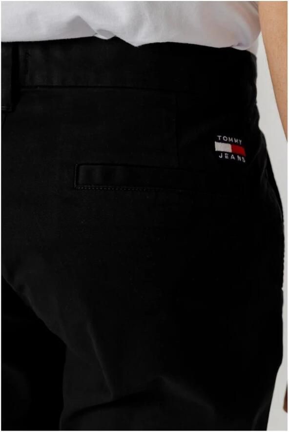 Tommy Jeans Katoenen Tapered Broek Lente Zomer Collectie Black Heren - Foto 2