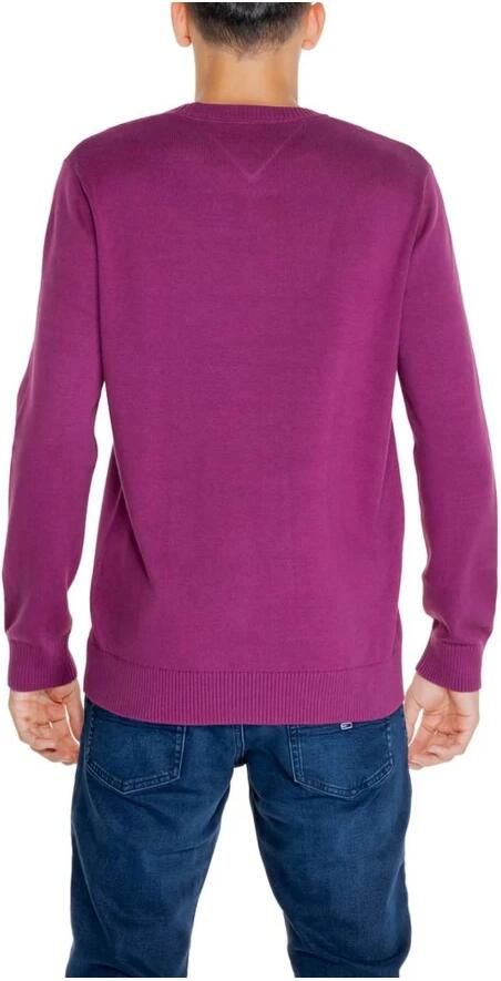 Tommy Hilfiger Paarse Gebreide Trui voor Herfst Winter Purple Heren