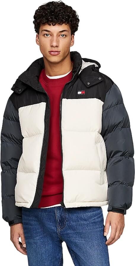 Tommy Hilfiger Kleur blok pufferjas met afneembare capuchon Multicolor Heren - Foto 6