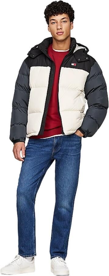 Tommy Hilfiger Kleur blok pufferjas met afneembare capuchon Multicolor Heren - Foto 4