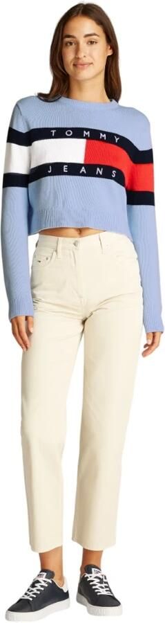 Tommy Jeans Gebreide pullover met logodetail model 'CENTER FLAG' - Foto 7