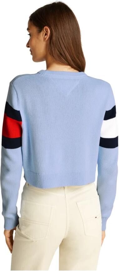 Tommy Jeans Gebreide pullover met logodetail model 'CENTER FLAG' - Foto 6