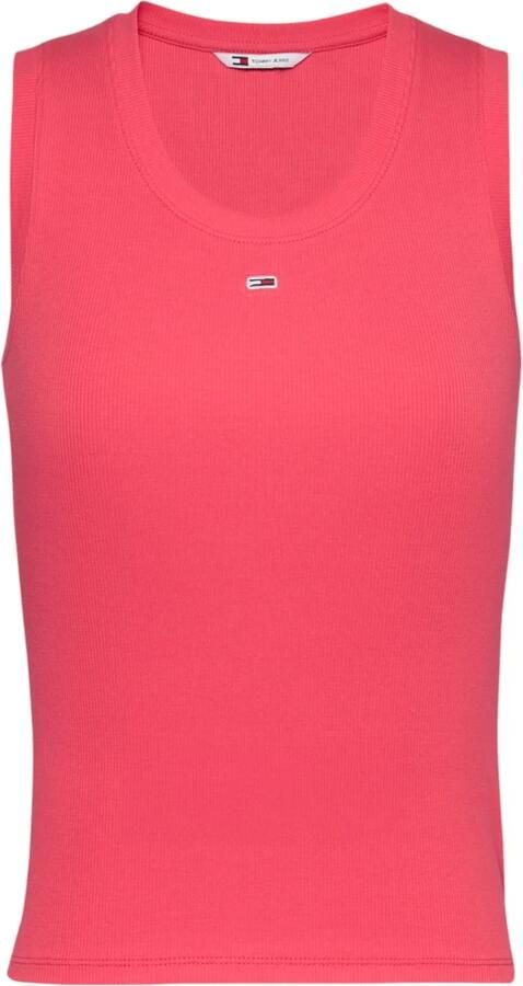 Tommy Hilfiger Essential Ribbed Flag Embroidery Slim Tanktop Dames - Foto 2