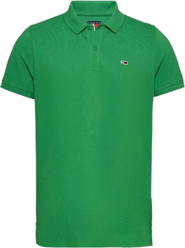Tommy Jeans Korte Mouw Polo in Katoen Collectie Green Heren - Foto 4