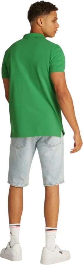 Tommy Jeans Korte Mouw Polo in Katoen Collectie Green Heren - Foto 3