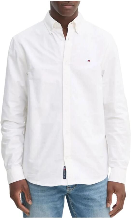 Tommy Jeans Plus Overhemd met lange mouwen TJM REG OXFORD SHIRT EXT in grote maten logoborduring button-down kraag - Foto 8