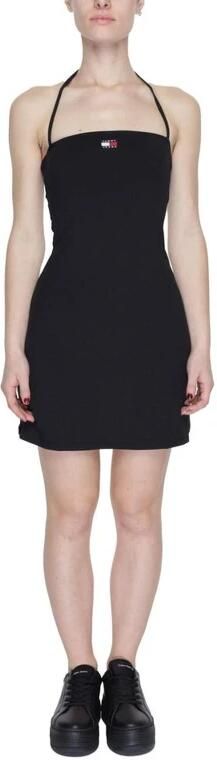 Tommy Jeans Mini Badge Korte Jurk Lente Zomer Black Dames - Foto 5