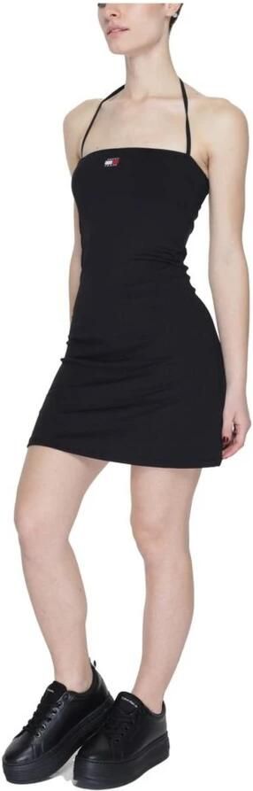 Tommy Jeans Mini Badge Korte Jurk Lente Zomer Black Dames - Foto 2