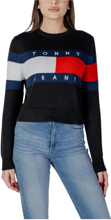 Tommy Jeans Lente Zomer Dames Sweatshirt 100% Gerecycled Katoen Black Dames - Foto 3