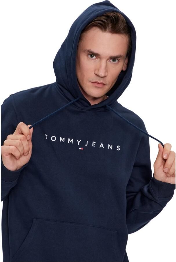 TOMMY JEANS Heren Truien & Vesten Tjm Reg Linear Logo Hoodie Ext Donkerblauw - Foto 3