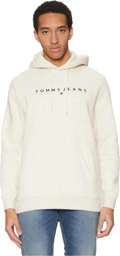 Tommy Jeans Eco-Vriendelijke Heren Capshirt Sweatshirt Beige Heren - Foto 2
