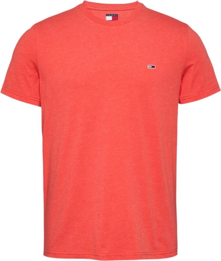 TOMMY JEANS Heren Polo's & T-shirts Tjm Xslim Jaspe Htr Tee Ext Koraal - Foto 2