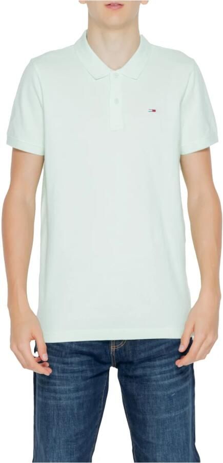 Tommy Hilfiger Groene Polo Korte Mouwen Knoopsluiting Green Heren - Foto 4