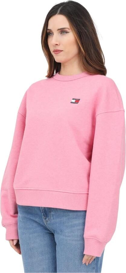 TOMMY JEANS Dames Truien & Vesten Tjw Bxy Badge Crew Roze - Foto 7