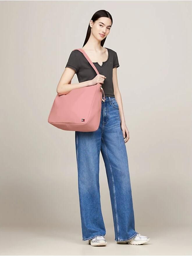 Tommy Jeans Roze Nylon Tote Tas Pink Dames - Foto 4