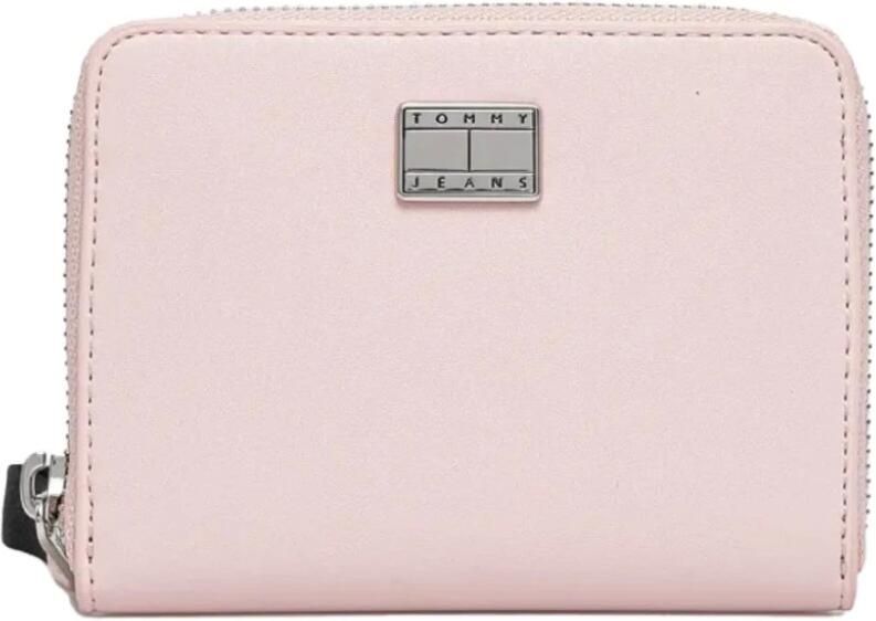 Tommy Jeans Roze Portemonnee met Metalen Logo Pink Dames