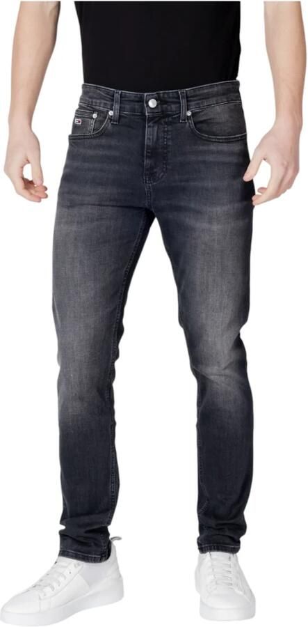 Tommy Hilfiger Zwarte Slim Scanton Jeans met Gewassen Uitstraling Black Heren - Foto 4