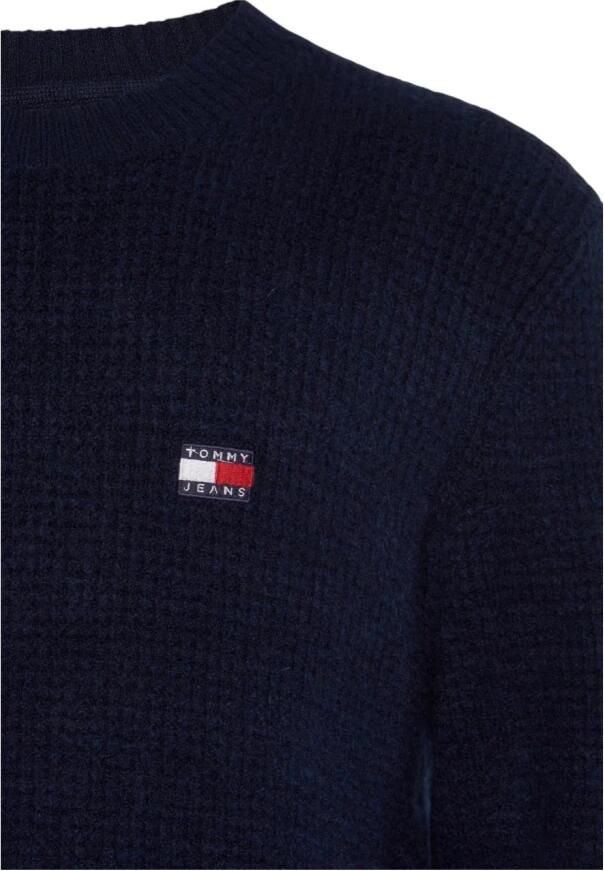 Tommy Jeans Stijlvolle Gebreide Top Blue Heren