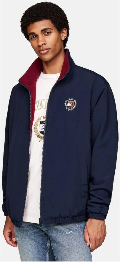 Tommy Jeans Blauwe Polyesterjas Heren Herfst Winter Collectie Blue Heren - Foto 11