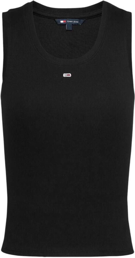 Tommy Hilfiger Essential Ribbed Flag Embroidery Slim Tanktop Dames - Foto 2