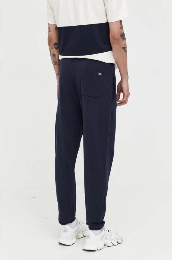 Tommy Hilfiger Blauwe Sportieve Heren Sweatpants met Elastische Taille Blue Heren
