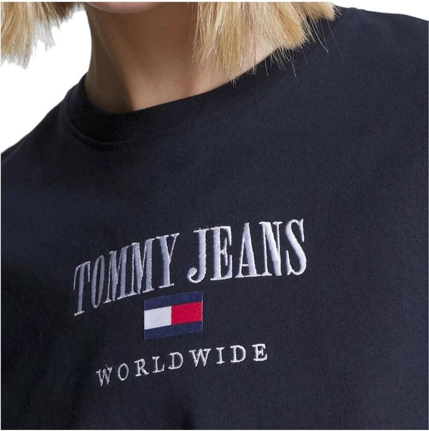 TOMMY JEANS Dames Tops & T-shirts Rlx Archive 1 Tee Donkerblauw